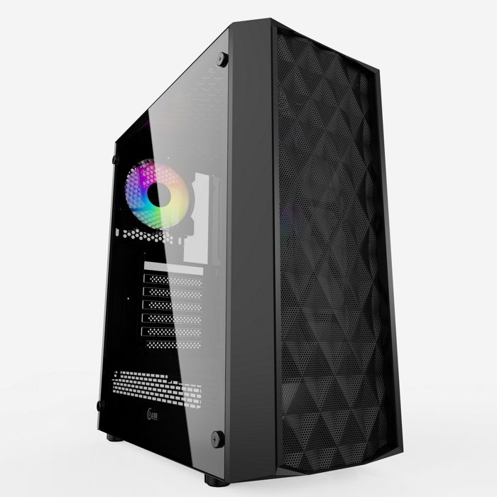 

Корпус ATX Powercase Diamond Mesh LED CMDM-L1 чёрный, без БП, с окном, USB 3.0, 2*USB 2.0, audio, Diamond Mesh LED