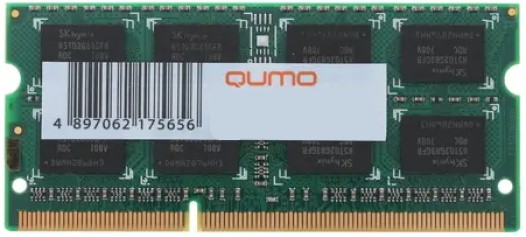 Модуль памяти SODIMM DDR3 4GB Qumo QUM3S-4G1600K11L PC3-12800 1600MHz CL11 1.35V