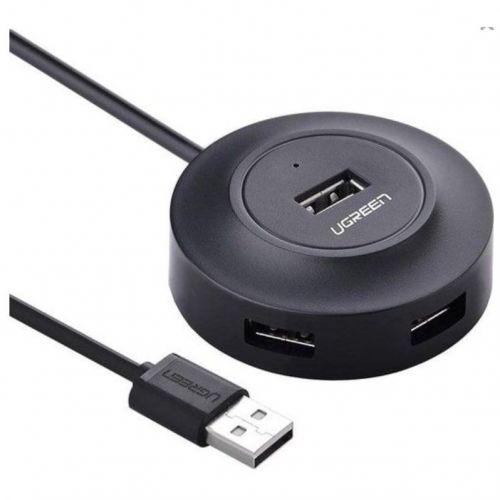 Концентратор UGREEN 20277 4*USB 2.0, 1 м, черный