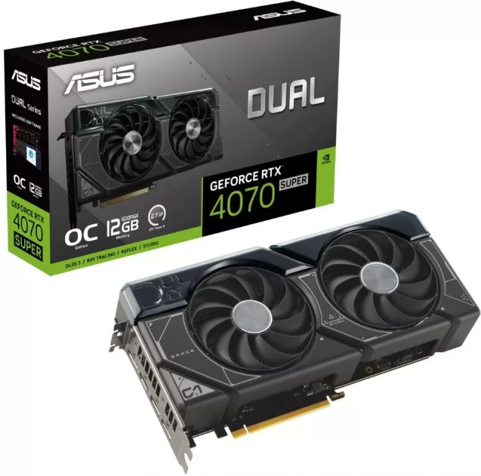 ASUS GeForce RTX 4070 SUPER DUAL OC (DUAL-RTX4070S-O12G)