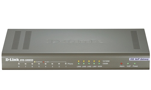 Шлюз VoiceIP D-link DVG-5008SG 8хFXS, 4xLan 10/100/1000, 1xWan 10/100/1000, rev /A1A