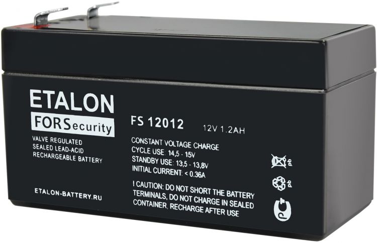Аккумулятор ETALON FS 12012 12В 1,2Ач