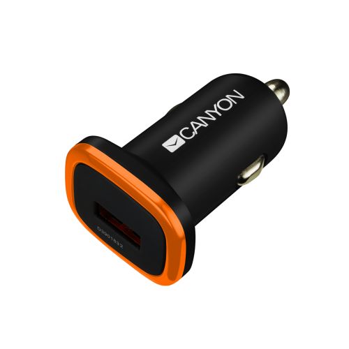 

Зарядное устройство автомобильное Canyon C-01 CNE-CCA01B USB, 1A, black/orange, C-01