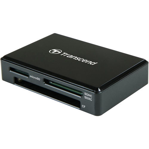 цена Карт-ридер внешний Transcend TS-RDC8K2 USB 3.1 Type-C для карт памяти SD/microSD/CF/MSXC с поддержкой UHS-I, черный