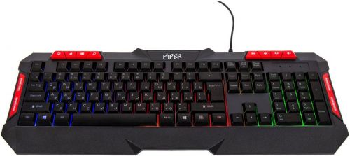 Клавиатура HIPER KG401 Inspire чёрная, 112кл, USB, мембранная, RGB подсветка - фото 3