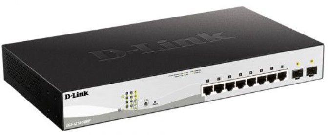 

Коммутатор управляемый D-link DGS-1210-10MP/FL2A 8x10/100/1000Base-T PoE (130 Вт), 2x1000Base-X SFP, L2, 19”, DGS-1210-10MP/FL2A