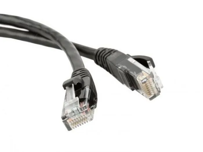 Hyperline PC-LPM-UTP-RJ45-RJ45-C6-0.5M-LSZH-BK