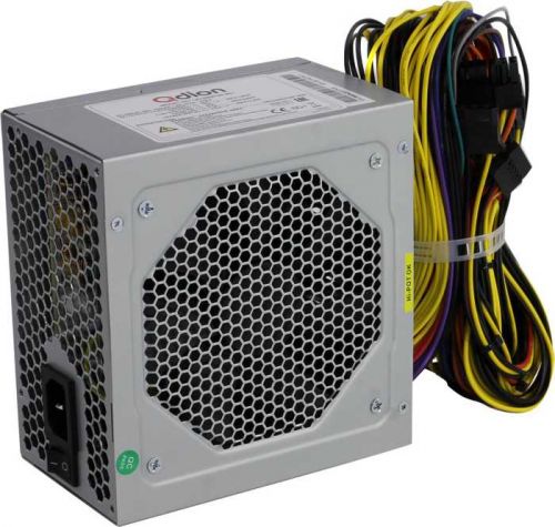 Блок питания ATX Qdion QD-650PNR 80+ 650W, Active PFC, 80 Plus, 120mm fan, PCI-E [6+2-Pin], 5*SATA,