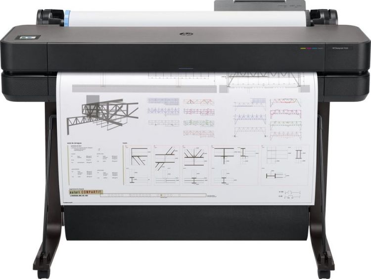 Принтер HP DesignJet T650 5HB10A 36,4color,2400x1200dpi,1Gb, 25spp(A1),USB/GigEth/Wi-Fi,stand,media bin,rollfeed,sheetfeed,tray50(A3/A4), autocutter,