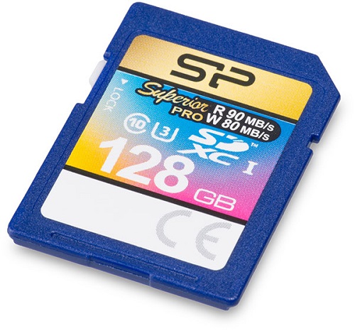 

Карта памяти SDXC 128GB Silicon Power SP128GBSDXCU3V10 Class 10 Superior Pro UHS-I U3 90/80 MB/s, SP128GBSDXCU3V10