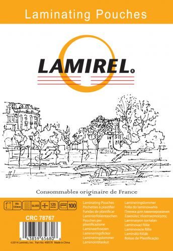 Пленка Fellowes LA-78767 для ламинирования Lamirel 85x120мм, 125мкм, 100шт
