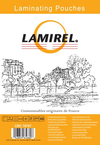 

Пленка Fellowes LA-78767 для ламинирования Lamirel 85x120мм, 125мкм, 100шт, LA-78767