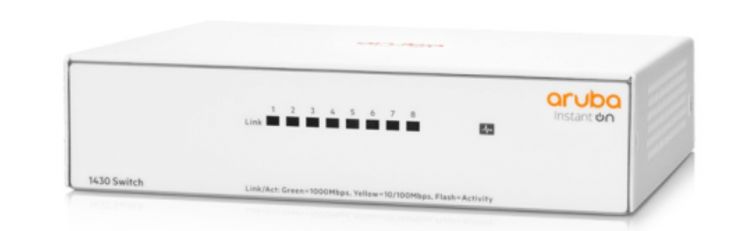 

Коммутатор неуправляемый Aruba R8R45A Instant on 1430 8G fanless Switch, R8R45A