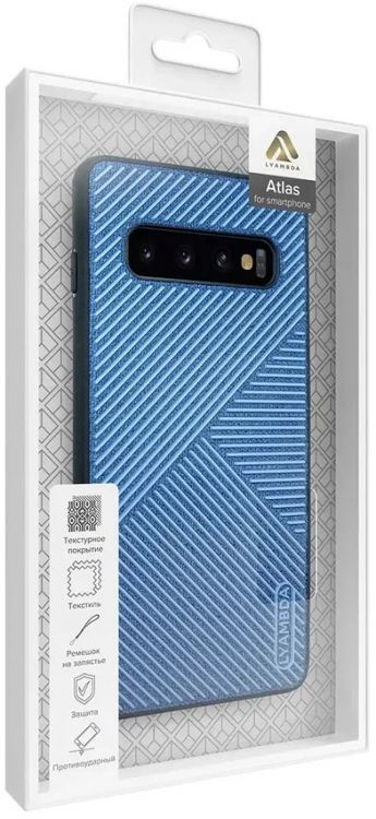 

Чехол Lyambda ATLAS LA10-AT-S10-BL для Samsung Galaxy S10 blue, ATLAS