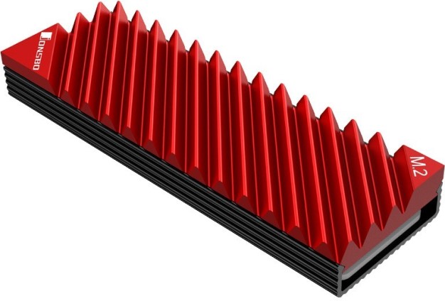 Радиатор JONSBO M.2-3 Red для SSD M.2 2280 красный
