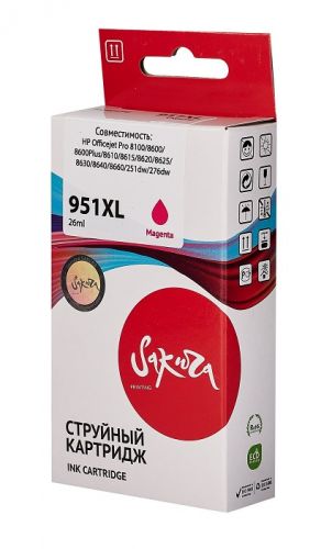 

Картридж струйный Sakura CN047AE (№951XL Magenta), CN047AE (№951XL Magenta)