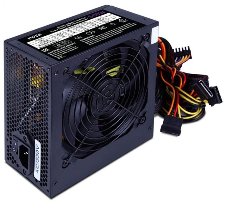 

Блок питания ATX HIPER HPB-600 600W, APFC, 80Plus BRONZE, 140mm fan BOX, HPB-600