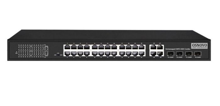 

Коммутатор PoE OSNOVO SW-62444(400W) на 24 x RJ45 портов + 4 x GE Combo uplink порта, 24 x FE (10/100 Base-T) с поддержкой PoE (IEEE 802.3af/at), 4 x, SW-62444(400W)