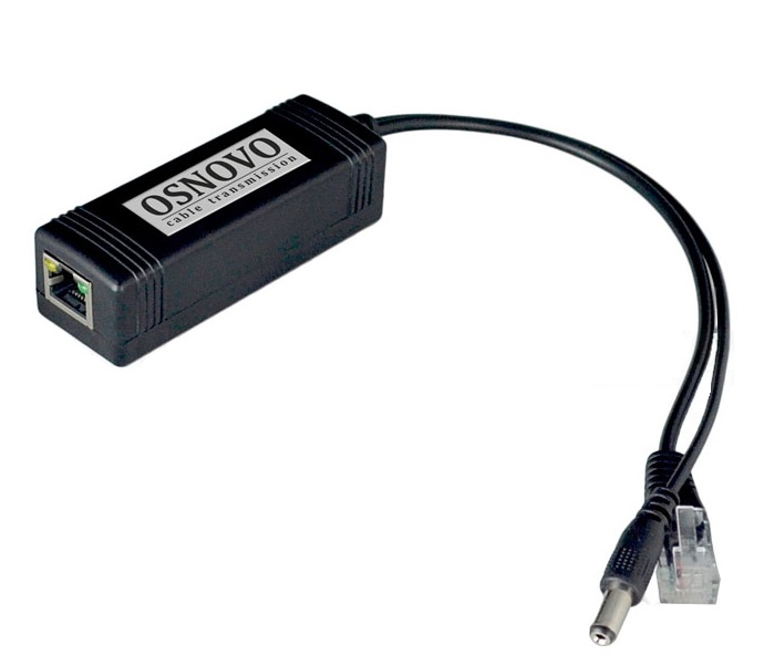 Сплиттер PoE OSNOVO PoE Splitter/3 Fast Ethernet. Соответствует стандартам PoE IEEE 802.3af/at. Пред