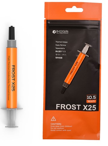 

Термопаста ID-Cooling FROST X25 4g gray, плотность: 3.25g/cm3, теплопроводность: > 5.15 W/m-K, тепловое сопротивление: < 0.004 С-in2/W, диэлектрическа, FROST X25 4g