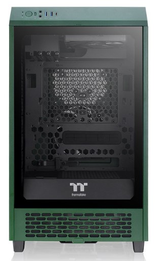 

Корпус mini-ITX Thermaltake The Tower 200 Racing Green CA-1X9-00SCWN-00 гоночный зелёный, без БП, боковая панель из закаленного стекла, USB Type-C, 2*, The Tower 200 Racing Green