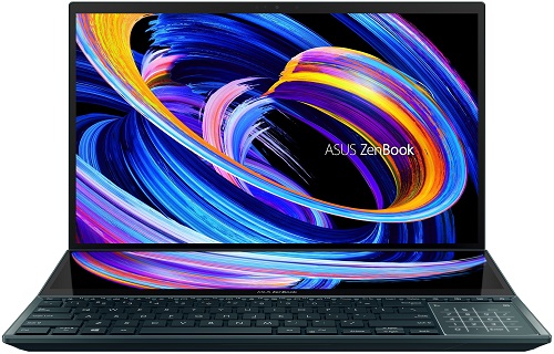 

Ноутбук ASUS ZenBook Pro Duo UX582HS-H2034W 90NB0V21-M000Y0 i7 11800H/32GB/1TB SSD/15.6" OLED/RTX308, ZenBook Pro Duo UX582HS-H2034W