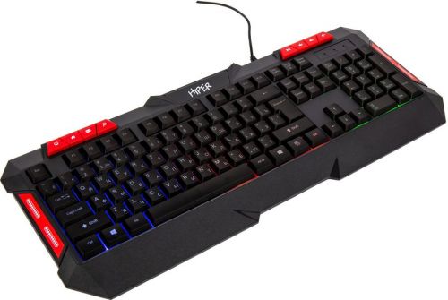 Клавиатура HIPER KG401 Inspire чёрная, 112кл, USB, мембранная, RGB подсветка - фото 4