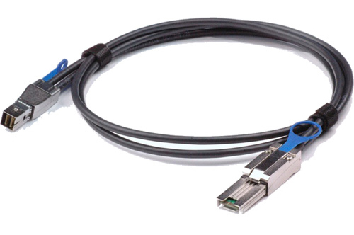 Кабель HPE 2M Ext MiniSAS (SFF8644) HD to MiniSAS (SFF8088) ( 716191-B21 cable for connecting SAS HBA or switch to MSA2040 SAS контроллер adaptec 1000 8e hba 2288100 r