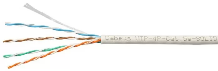 фото Cabeus UTP-4P-Cat.5e-SOLID-GY-LIGHT