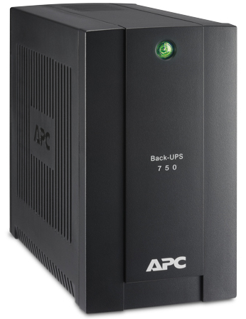 Источник бесперебойного питания APC BC750-RS Back-UPS 750VA/415W, 230V, 4*EURO (1 Surge & 3 batt.), USB