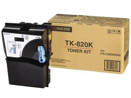 

Тонер-картридж Kyocera TK-820K 1T02HP0EU0 для FS-C8100DN Black 15000 стр, TK-820K