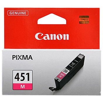 

Картридж Canon CLI-451M 6525B001 для MG6340, MG5440, IP7240, пурпурный, 334 стр, CLI-451M