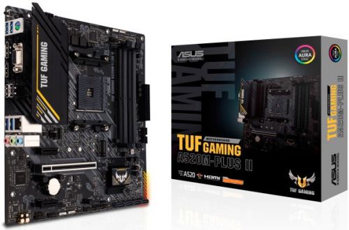 Материнская плата mATX ASUS TUF GAMING A520M-PLUS II 90MB17G0-M0EAY0 (AM4, AMD A520, 4*DDR4(4866), 4