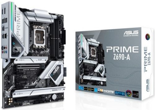 Материнская плата ATX ASUS PRIME Z690-A (LGA1700, Z690, 4*DDR5(6000), 4*SATA 6G, 4*M.2, 5*PCIE, 7.1C