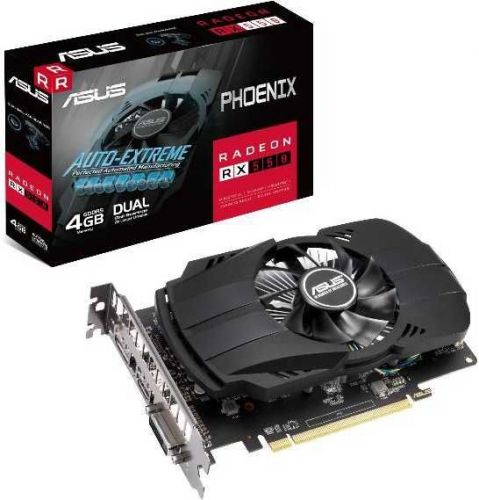 

Видеокарта PCI-E ASUS Radeon RX 550 Phoenix EVO (PH-RX550-4G-EVO), Radeon RX 550 Phoenix EVO (PH-RX550-4G-EVO)