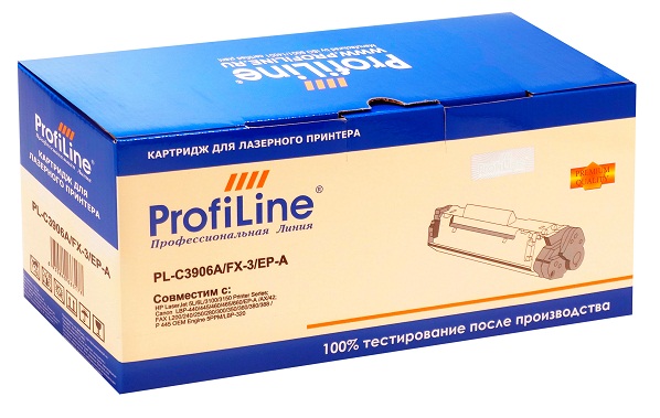 Картридж ProfiLine PL-C3906A для принтеров HP LJ 5L/5L FS/5ML/6L/6L GOLD/6L PRO/6LSE/6LXI/3100/Canon LBP 440/445/460/465/660/EP-A 2500 копий ProfiLine