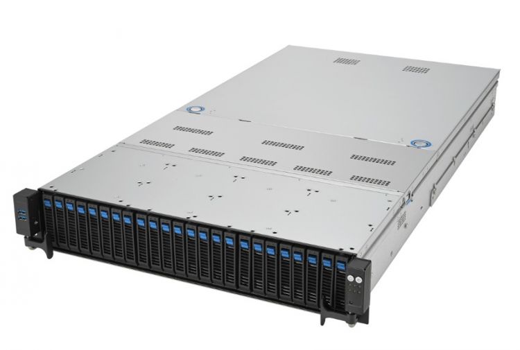 Серверная платформа 2U ASUS RS720-E11-RS24U 90SF01Z1-M008V0 (2*LGA4677, C741, 32*DDR5 (5600), 12*SATA/SAS, 12*NVMe, 2*M.2, 2600W Redundant 1+1, VGA, 4