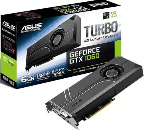 ASUS GeForce GTX 1060 (TURBO-GTX1060-6G) (УЦЕНЕННЫЙ)