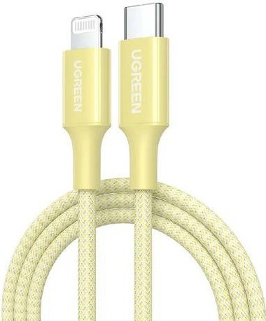 

Кабель UGREEN US532 90492 Lightning/USB-C PD Charging, 1м, yellow, US532