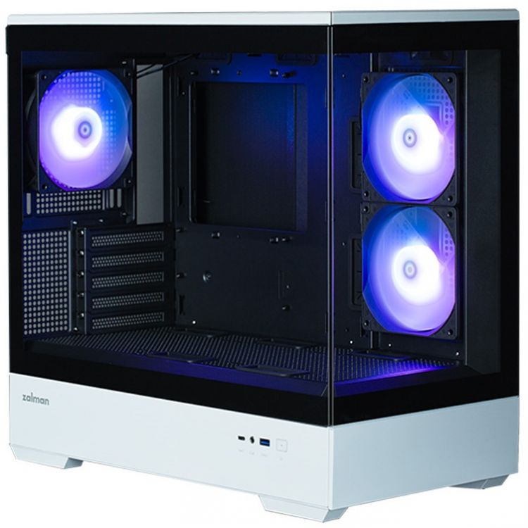 

Корпус mATX Zalman P30 BW черный/белый, без БП, боковая и фронатльная панели из закаленного стекла, ARGB, USB Type-C, USB 3.0, audio, P30 BW