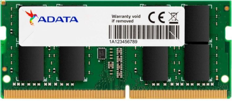 Модуль памяти SODIMM DDR4 8GB ADATA AD4S32008G22-RGN PC4-25600 3200MHz CL22 1.2V RTL