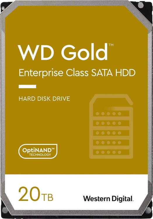 Жесткий диск 20TB SATA 6Gb/s Western Digital WD202KRYZ Gold 3.5" 7200 rpm 291MB