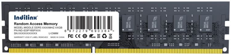 Модуль памяти DDR3 8GB INDILINX IND-ID3P16SP08X PC3-12800 1600MHz CL11 1.5V