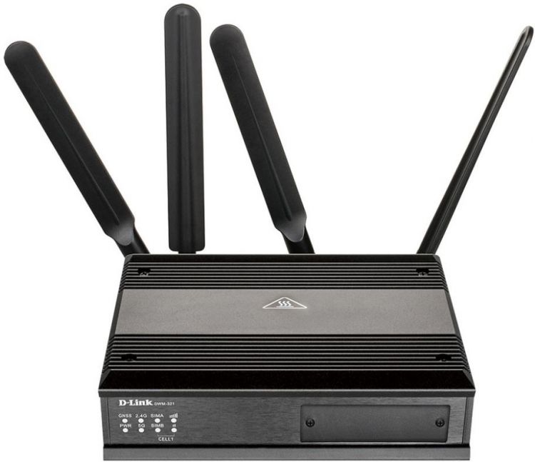 

Маршрутизатор D-link AC1200 DWM-321/A1A 1000Base-T WAN/LAN, 2x1000Base-T LAN, 2 detachable LTE antennas, 2 detachable Wi-Fi antennas, 2xUSIM/SIM slots, AC1200