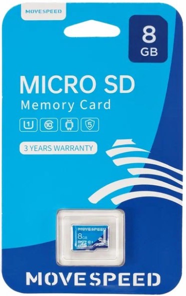 

Карта памяти MicroSDHC 8GB Move Speed YSTFT100-8GU1 FT100 Class 10 без адаптера, YSTFT100-8GU1