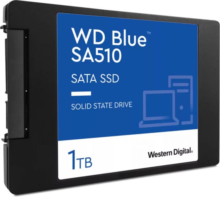 

Накопитель SSD 2.5'' Western Digital WDS100T3B0A WD Blue SA510 1TB SATA 6Gb/s 560/520MB/s IOPS 90K/82K MTBF 1.75M 400 TBW, WDS100T3B0A