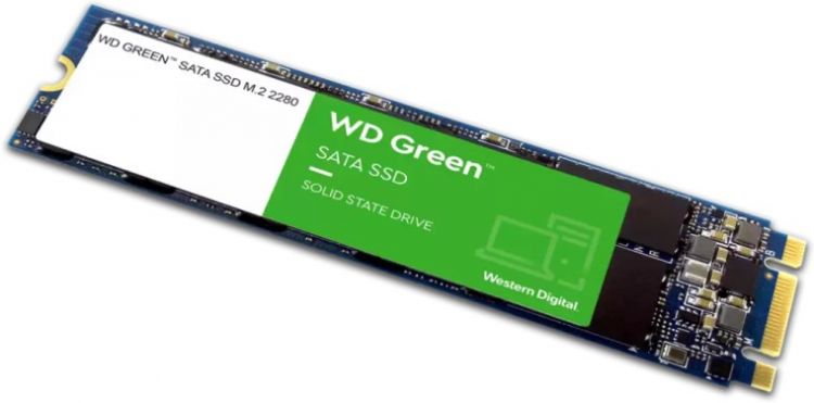 

Накопитель SSD M.2 2280 Western Digital WDS240G3G0B WD Green 240GB SATA 6Gb/s 545MB/s MTTF 1M, WDS240G3G0B