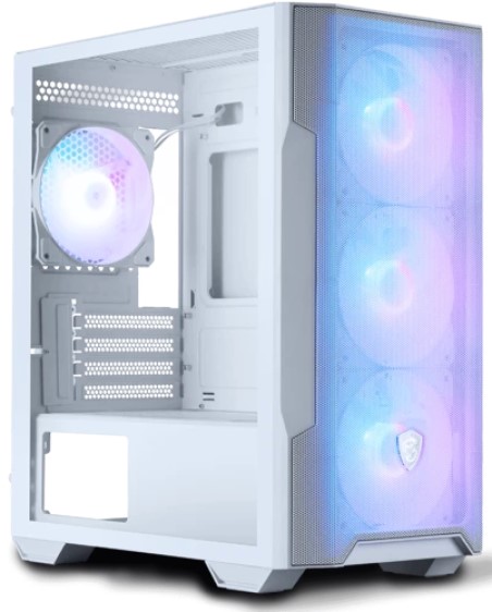 

Корпус mATX MSI MAG FORGE M100R WHITE 306-7G20W21-HH9 без БП, боковая панель из закалённого стекла, USB 3.2, 2*USB 2.0, MAG FORGE M100R WHITE
