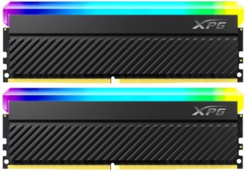 Модуль памяти DDR4 16GB (2*8GB) ADATA AX4U44008G19K-DCBKD45G Spectrix D45G RGB, 4400МГц, CL19, 1.35V