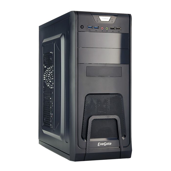 

Корпус ATX Exegate CP-603 EX278390RUS miditower, CP350W, 80mm, 2*USB+2*USB3.0, Audio, black, CP-603